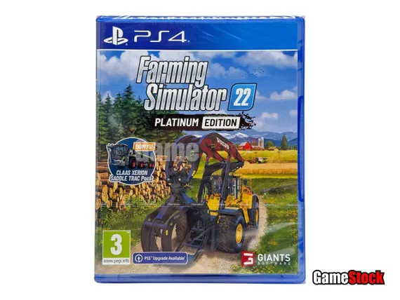 PS4 Farming Simulator 22 Platinum Edition (Новый, Русские субтитры, CUSA-34125)