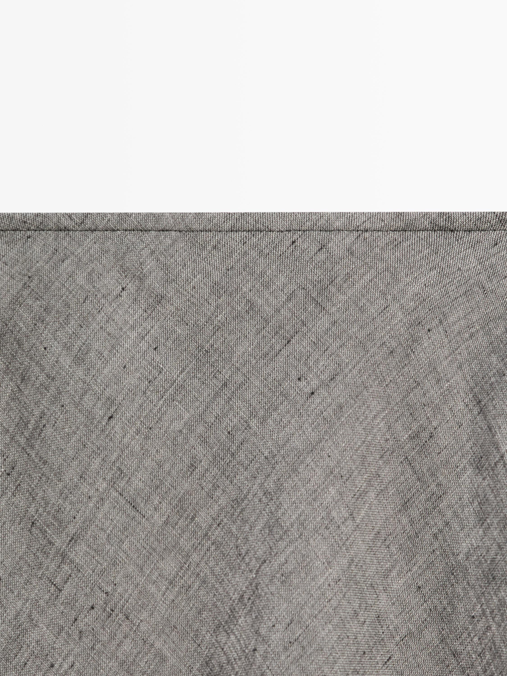 Massimo Dutti Льняная расклешенная юбка миди, черный