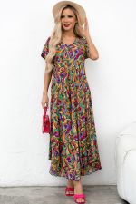 Платье Магия лета (фиолетовый/принт) Р11-867/31 Nikol (Акция)