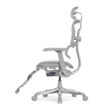 Кресло FALTO Ergohuman Luxury 2 с подножкой ( серый каркас /сетка светлаяT-168-B2 Natural)
