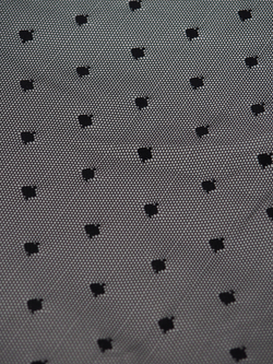 Сетка эластичная черная в горошек 5 мм метражом