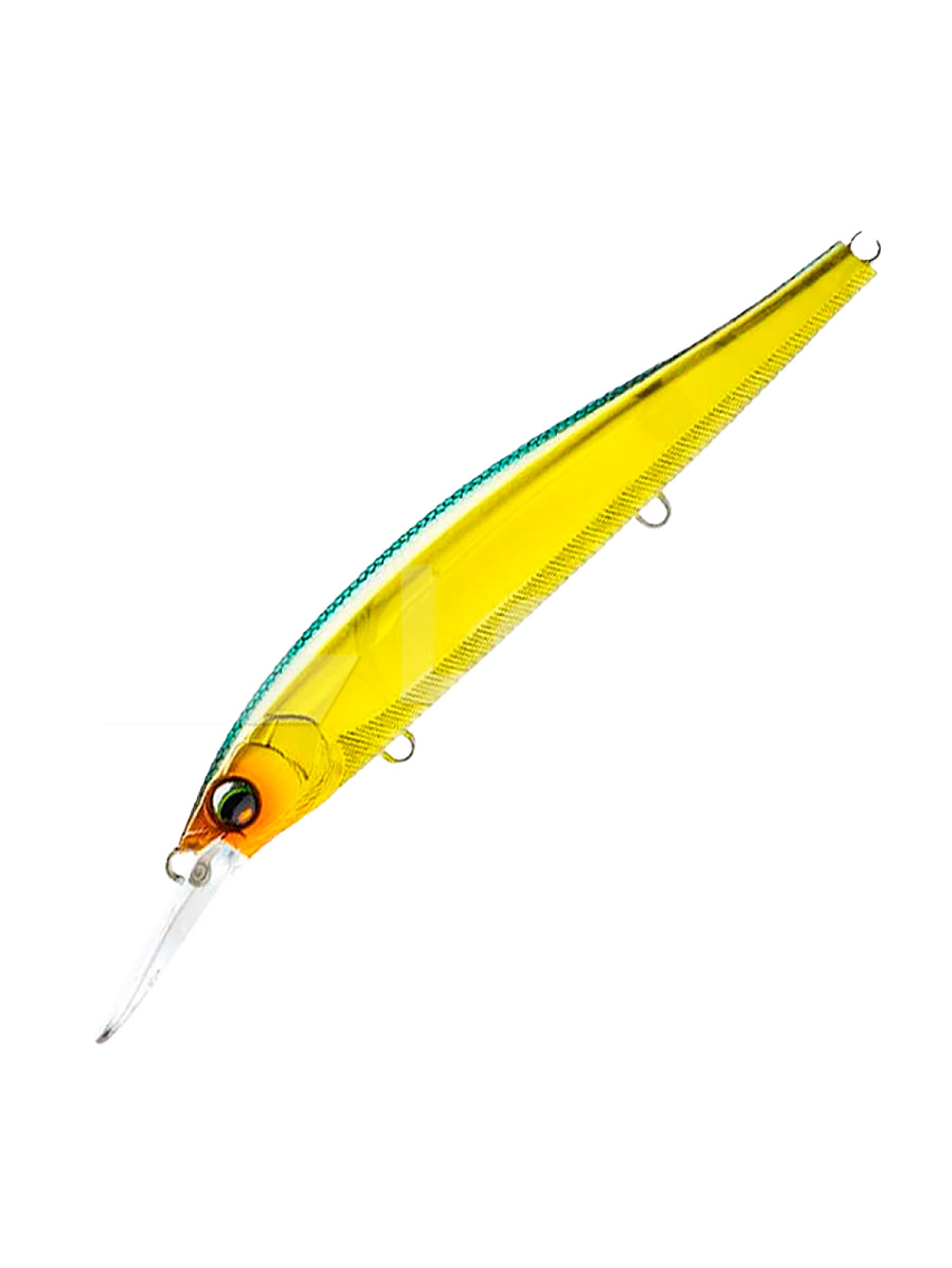 Воблер для рыбалки Duel L-Bass Jerkbait 110SF F1238 #HWS, 110 мм, 15 г, медленно всплывающий, минноу