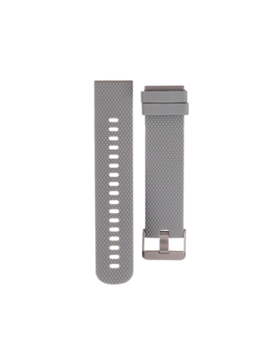 Ремешок силиконовый 20 мм для Garmin Forerunner 55/245/645, Venu, Venu Sq, Venu 2 Plus, Vivoactive 3, Vivomove быстросъемный серебристая пряжка (Серый)