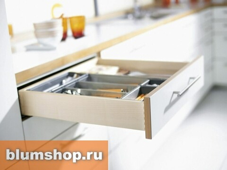 Комплект направляющих TANDEM с BLUMOTION ПОЛНОГО выдвижения, 30 кг, с замками (17-19мм)