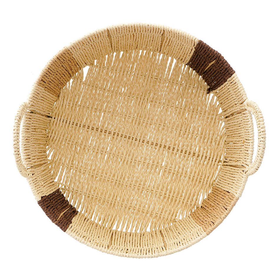 Корзина плетеная круглая bodhran chocolate из коллекции ethnic, размер s