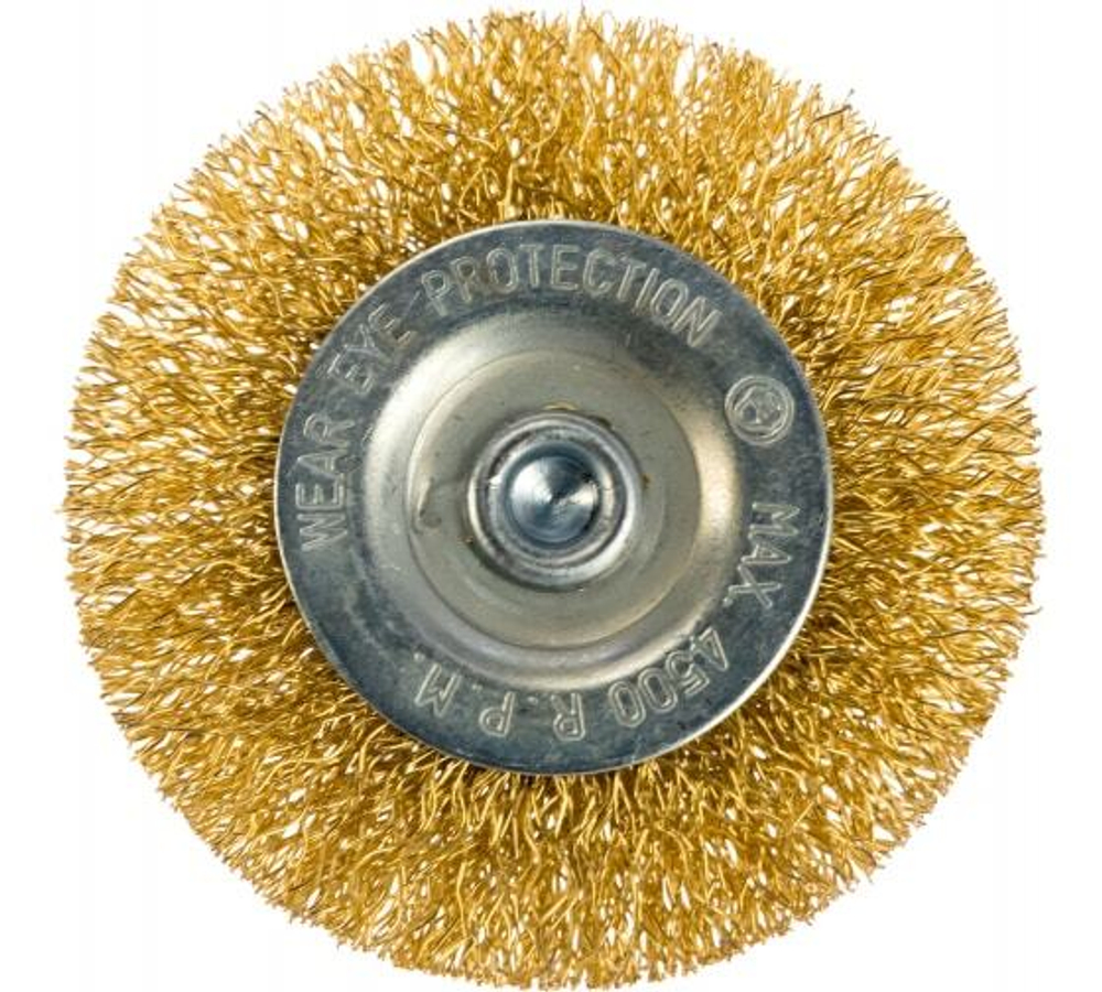 ЩЕТКА Д/ДРЕЛИ 60ММ ПЛОСКАЯ ЛАТУН/ВИТАЯ MATRIX 74446