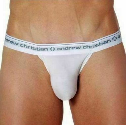 Мужские трусы брифы белые Andrew Christian Almost Naked Extreme Brief White