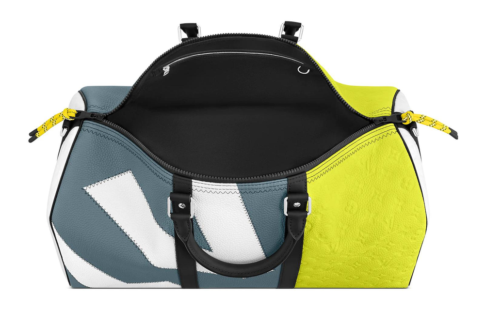 LOUIS VUITTON Keepall 50B Blue/Yellow