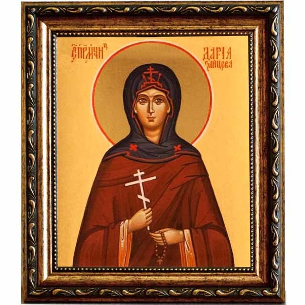 Дария Зайцева Преподобномученица. Икона на холсте.