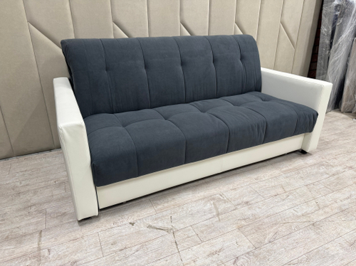 Диван Аккордеон 1630*2000 НПБ luma 24/экокожа White