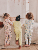 Пижама для девочки Next AJ8-346, 3 шт., Розовый, Светло-желтый, Голубой