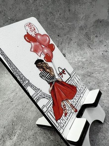 Подставка для телефона деревянная