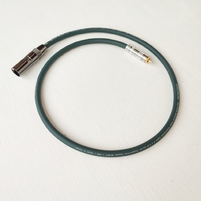 DAXX X86 Аудио кабель 1XLRпапа-1RCA из бескислородной меди 2х0,75мм2. High Grade. D=9mm