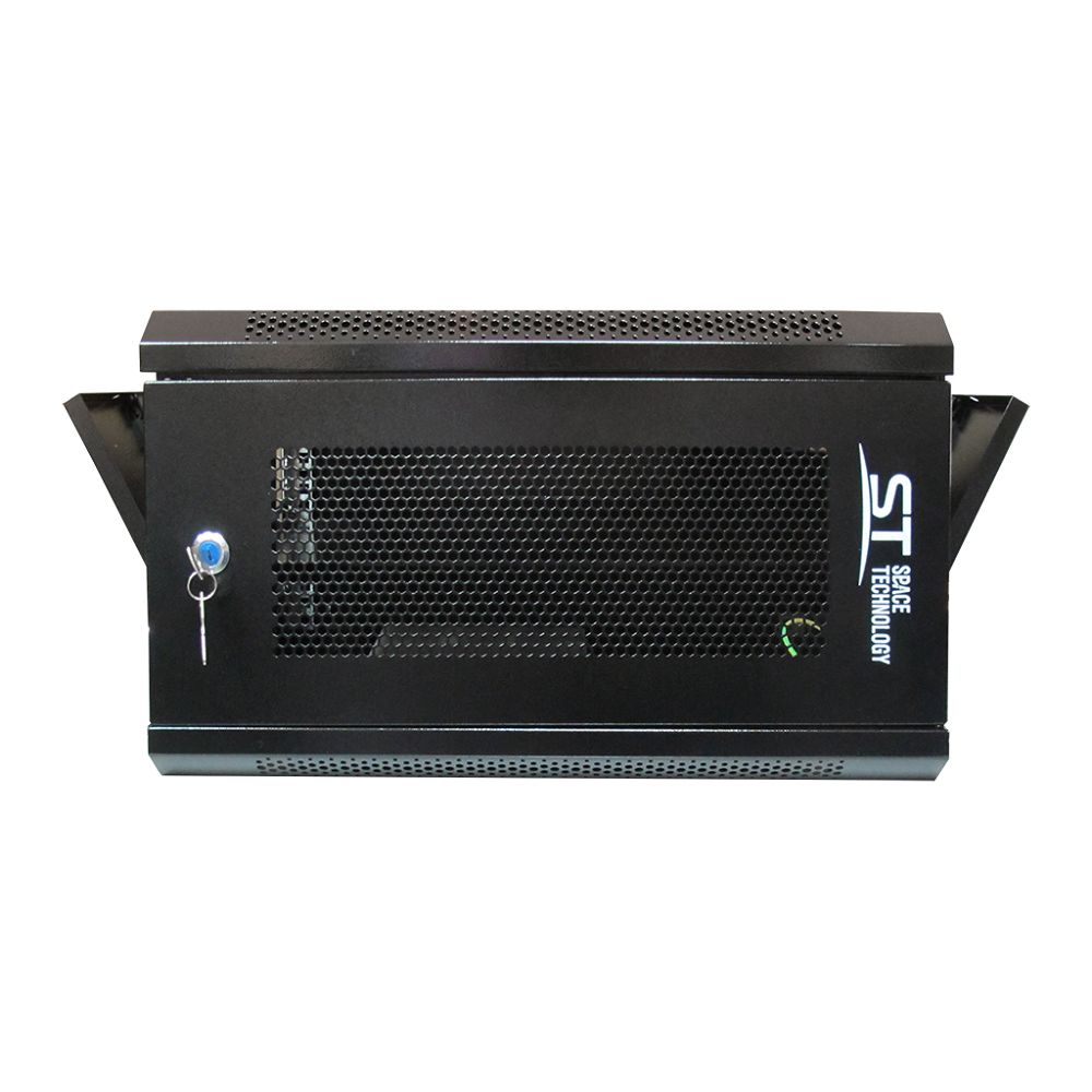 Шкаф настенный 6U ST-NCP6U02 (ЧЕРНЫЙ) С ПОЛКОЙ