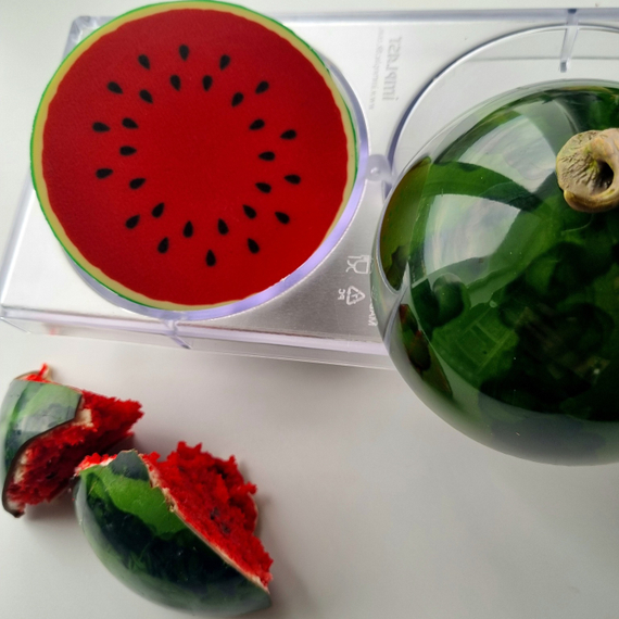 885 | Форма для шоколадных фигур &quot;Полусфера 120мм&quot; (275х135 мм)