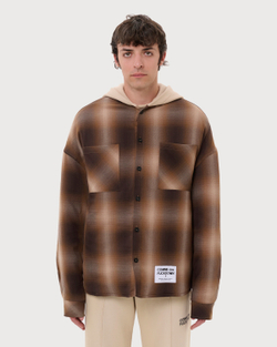 COMME DES FUCKDOWN РУБАШКА КОРИЧНЕВАЯ