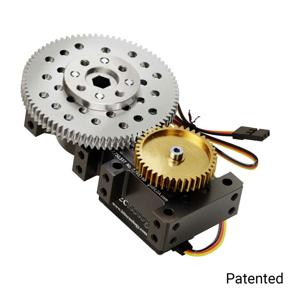 Shark-2 Servo Gearbox (0.28 sec/60°, 36 RPM, 944 oz-in Torque, 1260° Rotation) - Continuous Mode
