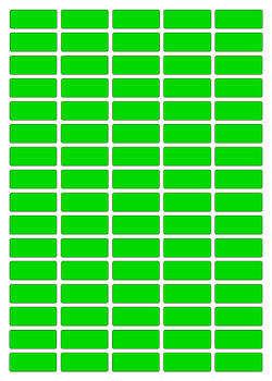 Виниловые наклейки для маркировки Policomprint М8, 25х10 мм. 80 шт.