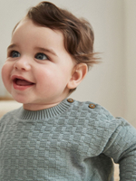 Вязаные свитер и брюки в комплекте для малышей Next Q96-770, Бирюзовый