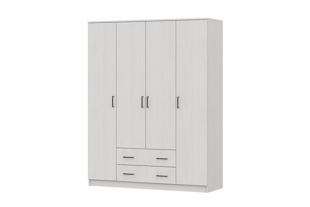 Шкаф для одежды распашной с полками Дуб Золотой, 80х51х210 см Лофт SV-Мебель