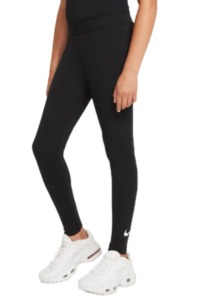 Штаны для девочки теннисные Nike Sportswear Favorites Swoosh Legging G - black/white