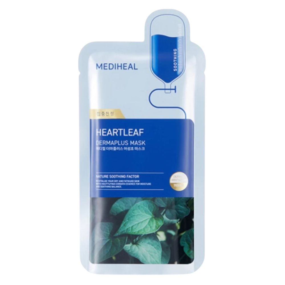 MEDIHEAL Heartleaf Dermaplus mask soothing 1шт