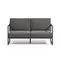 Comova Уличный 2-местный диван темно-серый с черным алюминиевым каркасом 150 см