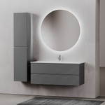 Тумба подвесная под раковину Sancos Folk, Grey soft 1195х445х500