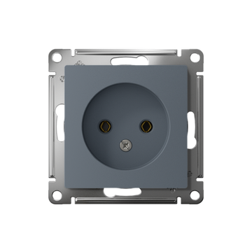 Розетка 1-м СП AtlasDesign 16А IP20 без заземл. без защ. шторок механизм грифель SE ATN000741