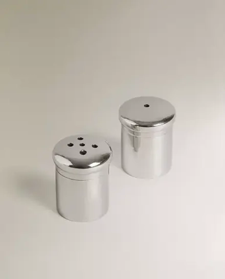 ZARA HOME НАБОР ИЗ СОЛОНКИ И ПЕРЕЧНИЦЫ ИЗ СТАЛИ, СТАЛЬНОЙ