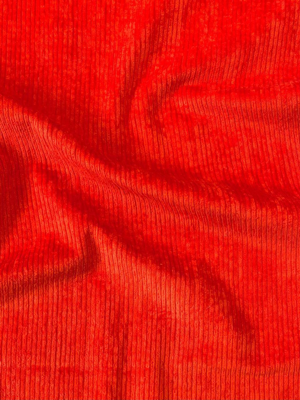 Вельвет хлопковый MSGM темно-оранжевый