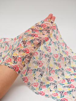 Эластичное кружево мультиколор ширина 23 см