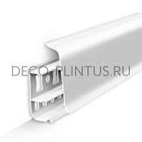 Плинтус Deconika 55 мм 001 Белый матовый (55х21х2200 мм)