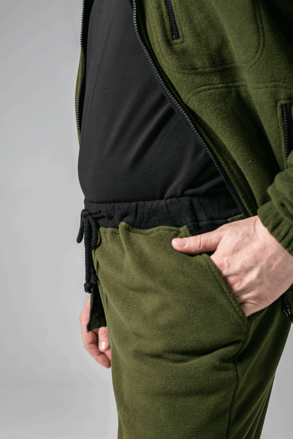 Флисовый костюм мужской комби