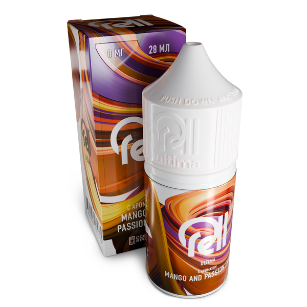 Купить Жидкость Rell Ultima 28 мл - Mango Passion Fruit (0 мг)
