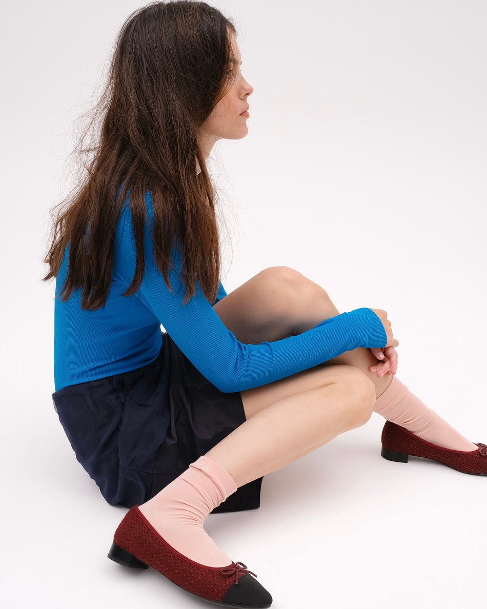 Носки с добавлением шелка Розовый трюфель