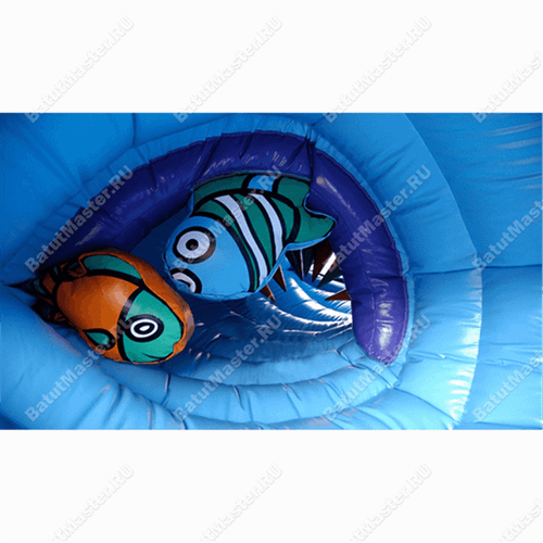Коммерческий надувной батут "Морской жук" 8*8*3 м
