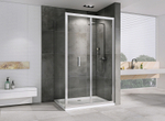 Душевой уголок Abber Sonnenstrand 100x80 AG07100-S80 профиль Хром стекло прозрачное