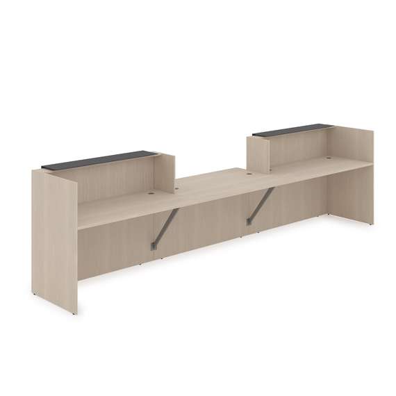 1КРС-КЛ.009.1 Комплект Ресепшн с фартуком HPL (4232*901*1149) (с подсветкой)