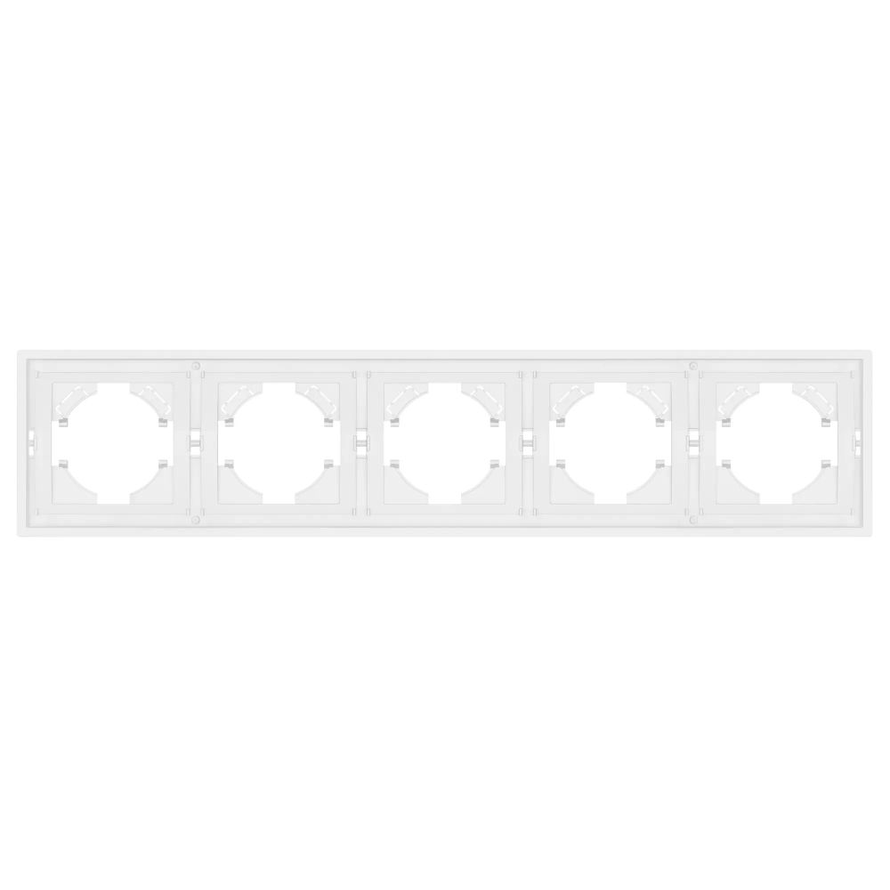 Рамка пластиковая FRM-TENDO-PL-5-WH (Arlight, Белый) 053851