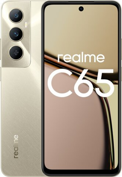 Смартфон realme C65 6/128 ГБ, 2 nano SIM, 6.67", Ростест, золотой