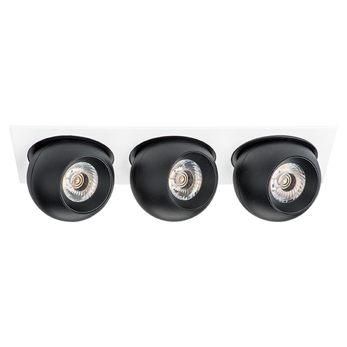 i536747474 Светильник INTERO LED 9W*3 850LM*3 24G БЕЛЫЙ/ЧЕРНЫЙ 4000K (217536+217074+217074+217074)