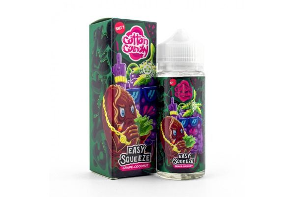 Купить Жидкость Cotton Candy Easy Squeeze - Purple Grape-Coconut 120 мл