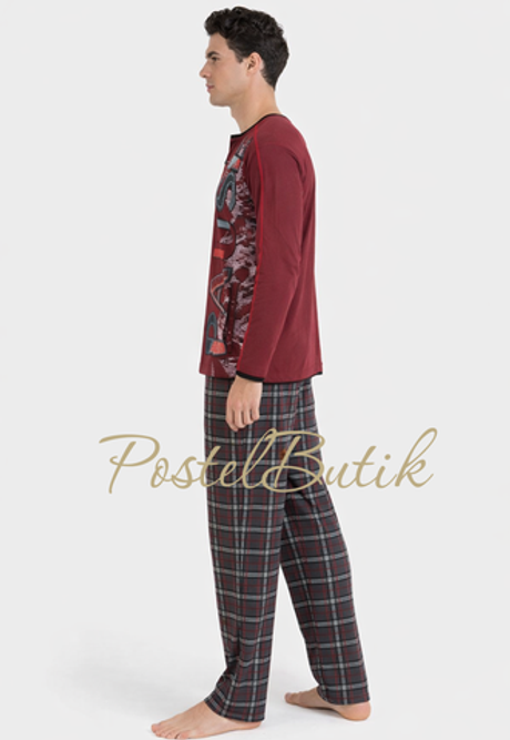 Пижама мужская Massana M11 Deep Red-Vigor P701301