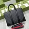 Мужской портфель Gucci GG Briefcase, серый