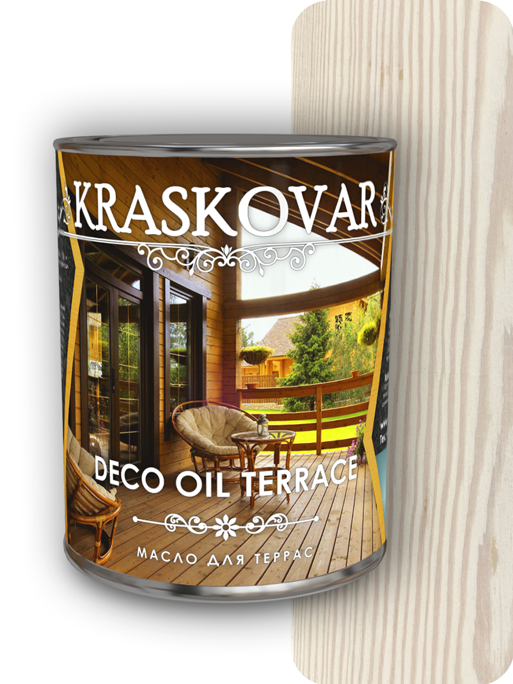 Масло для террас Kraskovar Deco Oil Terrace белоснежный