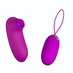 Набор вибростимуляторов Orthus: яйцо и стимулятор клитора (Цвет: лиловый)