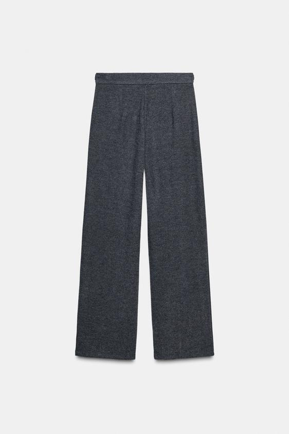 ZARA МЯГКИЕ БРЮКИ ИЗ САРЖИ, СЕРЫЙ МЕЛАНЖ