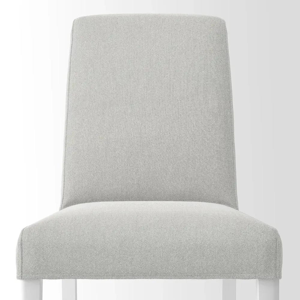 Стол+6 стульев - STRANDTORP  / BERGMUND IKEA/ СТРАНДТОРП/БЕРГМУНД ИКЕА, 205х95х75 см, серый/белый