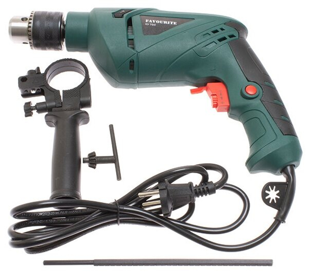 Дрель ударная FAVOURITE ID 750 750Вт, 0-3000об/мин, 13мм,4200уд/мин FAVOURITE(103110750)